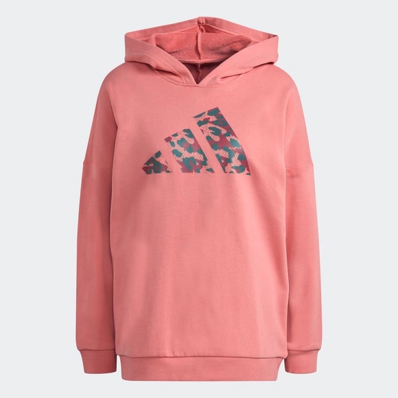 adidas Tops - Adidas ‘Sportswear Leopard Print Oversize Hoodie’ Medium (M)